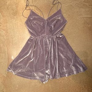 UO silence + noise velvet romper